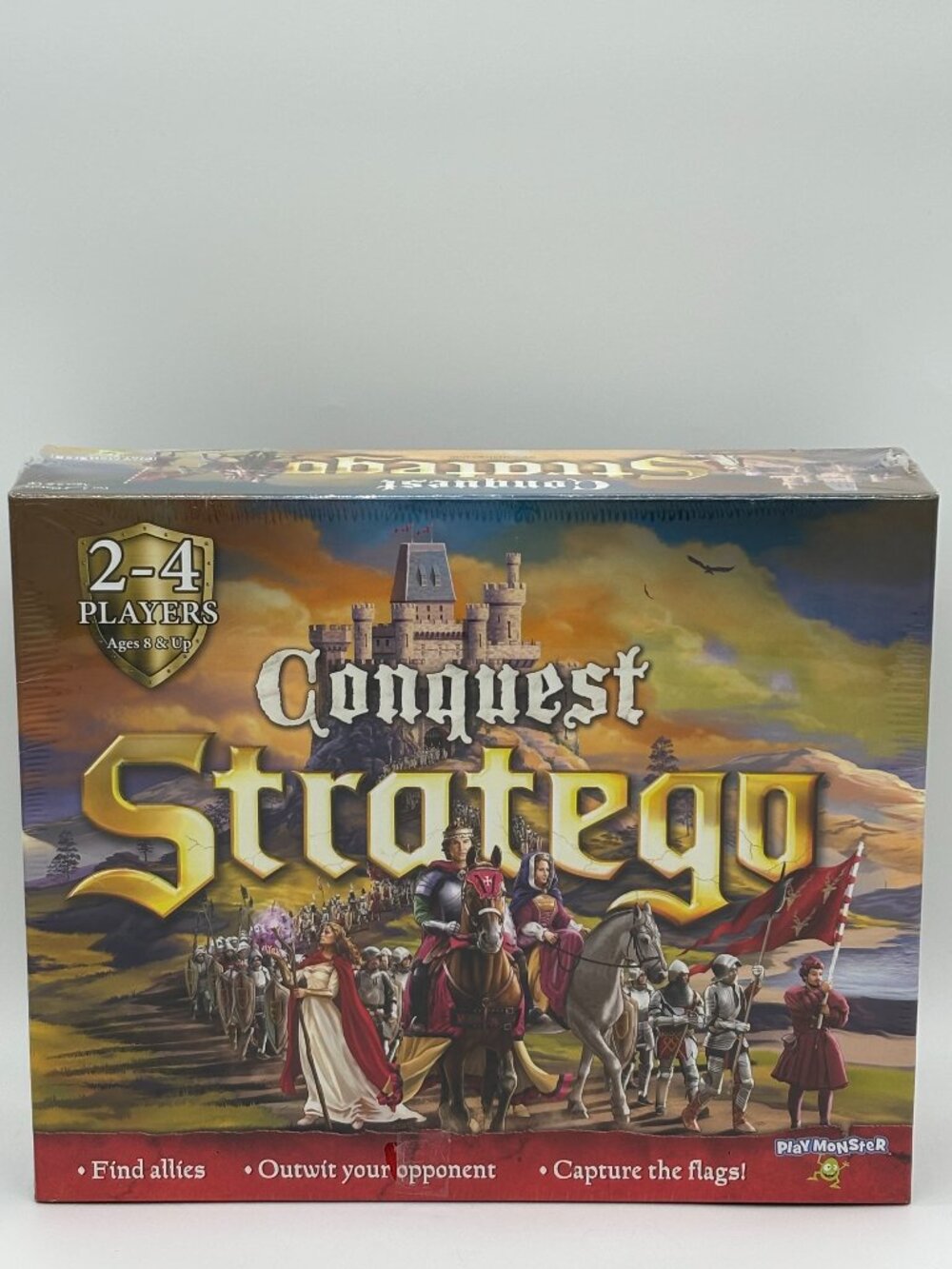 Conquest Stratego Board Game New Sealed PlayMonster 2016 Strategy Castles War